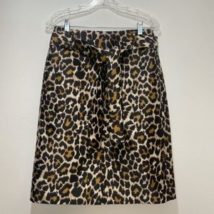 J.Crew Siz 4 Animal Print Skirt